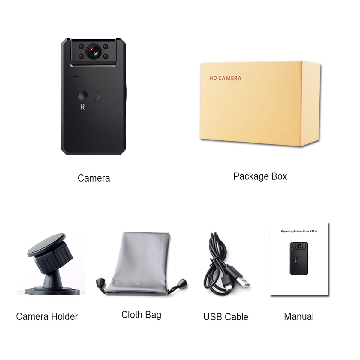 Camera Mini Q14 hồng ngoại điều khiển từ xa